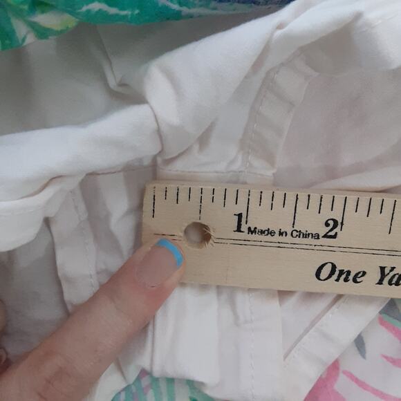 Lilly Pulitzer Adira Circle Skirt Girls 8/10 Skort Multi Scarlet Macaw Summer - Picture 12 of 12